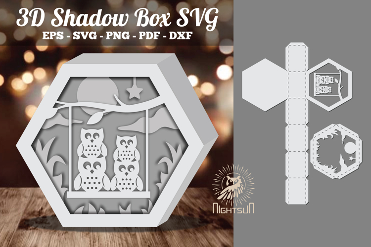 3d Shadow Box Svg Image 5