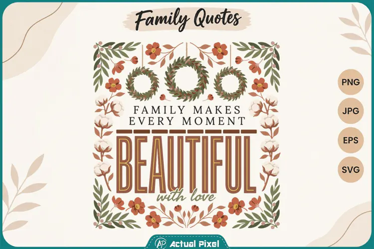 Family Quotes Family Makes Every Moment Beautiful with Love