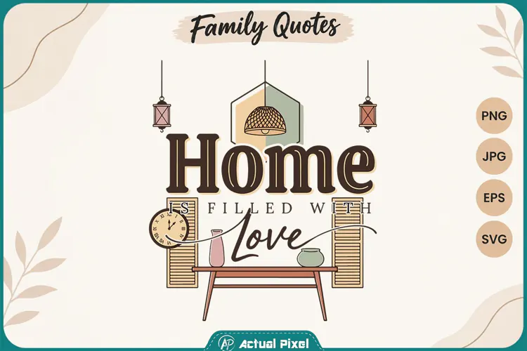 Family Quotes Home is Filled with Love
