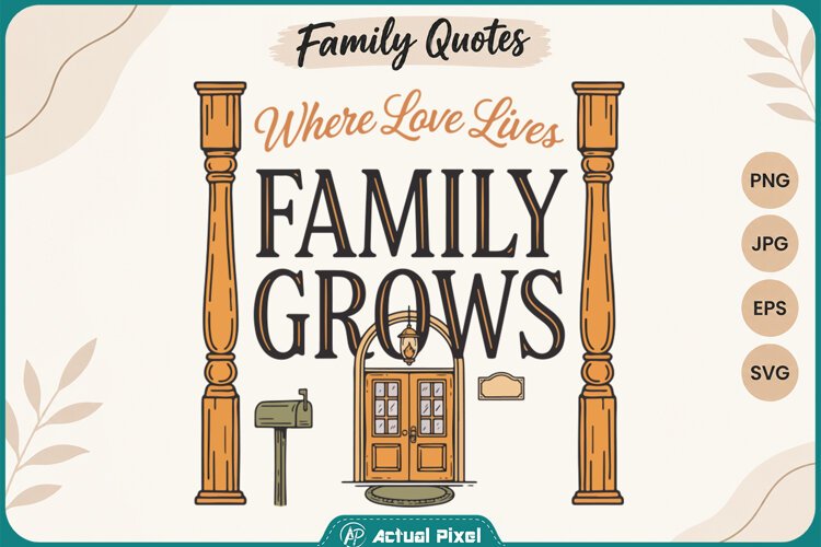 Family Quotes Where Love Lives Family Grows example image 1