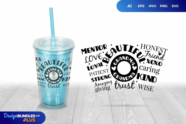 Grandma Venti Cup Wrap Design