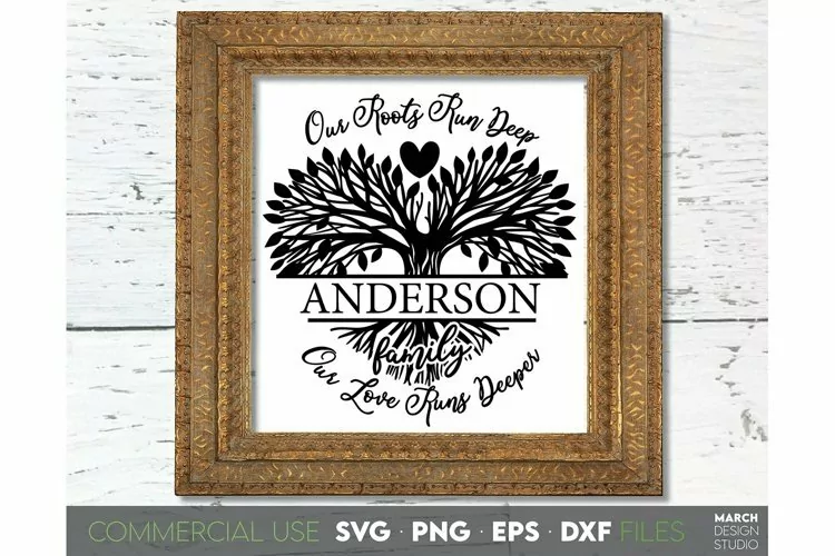 Family Tree SVG | Family Monogram SVG | Tree of life