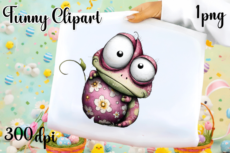 Fancy Chameleon Design sublimation | Funny Clipart