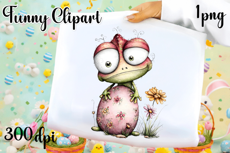 Fancy Chameleon Design sublimation | Funny Clipart