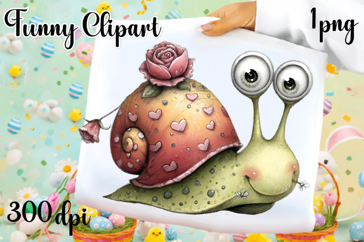 Fancy snail Design sublimation | Funny Clipart