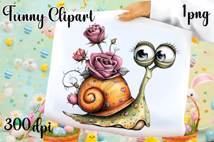 Fancy snail Design sublimation | Funny Clipart