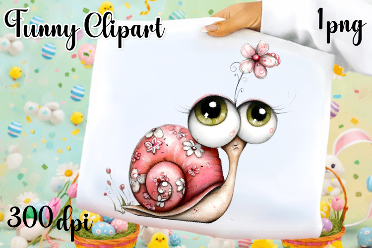 Fancy snail Design sublimation | Funny Clipart