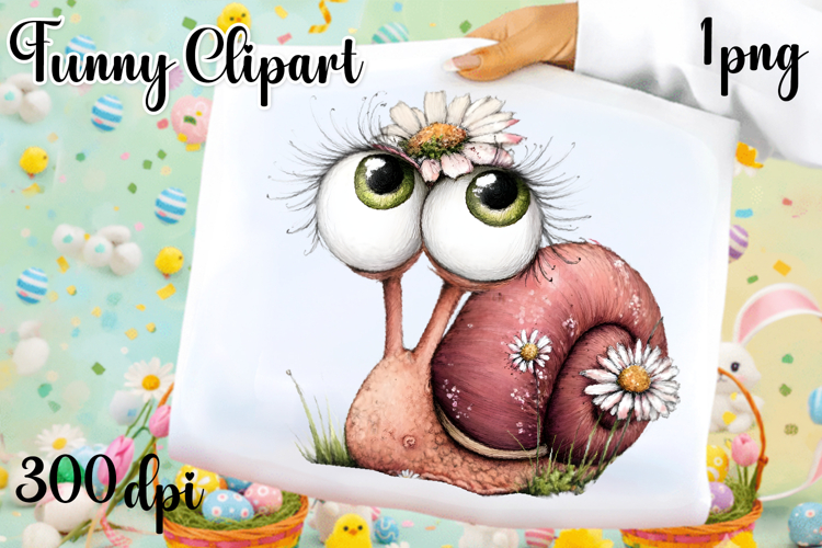 Fancy snail Design sublimation | Funny Clipart