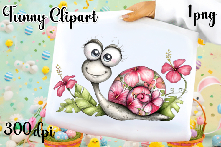 Fancy snail Design sublimation | Funny Clipart