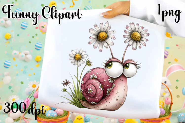 Fancy snail Design sublimation | Funny Clipart