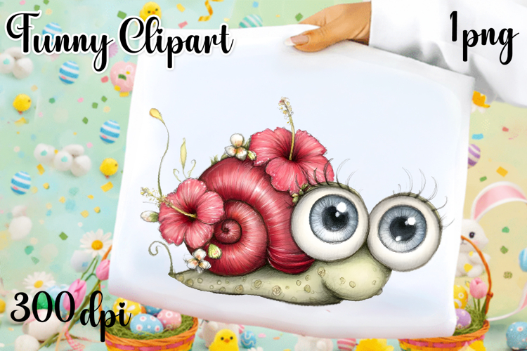 Fancy snail Design sublimation | Funny Clipart