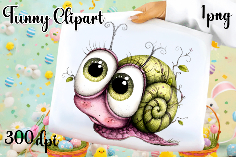 Fancy snail Design sublimation | Funny Clipart
