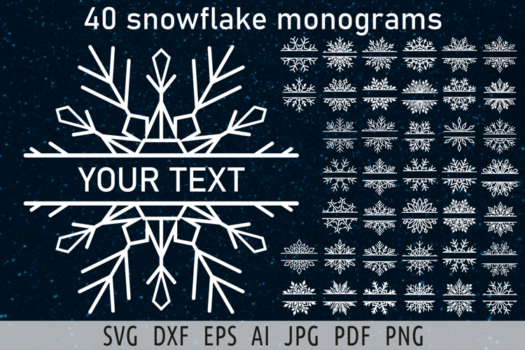 Fancy Snowflake SVGs Image 7