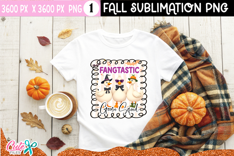 Fangtastic Goose Squad | Goose Sublimation Desing