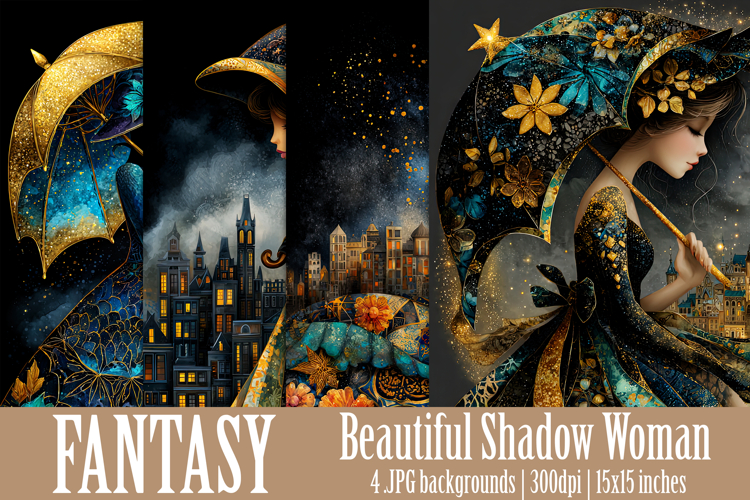 Fantasy Backgrounds, Shadow Woman Backgrounds, Luxury, s2