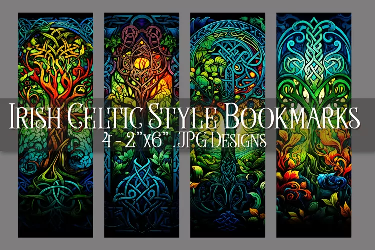 St Patrick's Day, Irish Celtic Bookmarks, Printables, s1