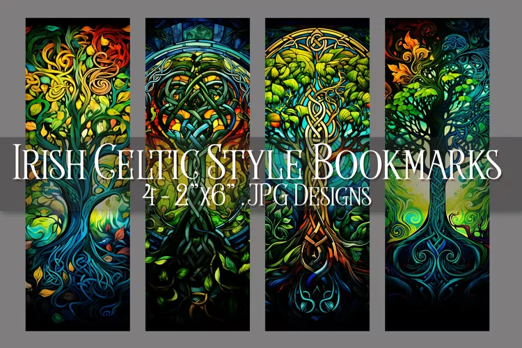 St Patrick's Day, Irish Celtic Bookmarks, Printables, s2