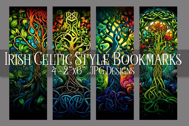 St Patrick's Day, Irish Celtic Bookmarks, Printables, s3