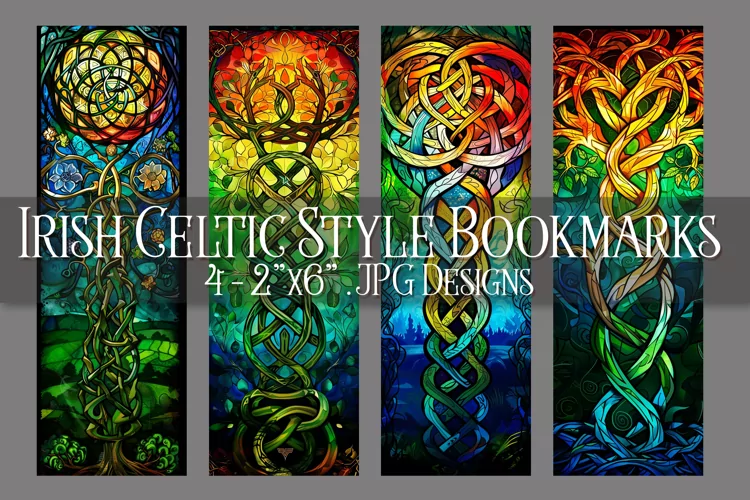 St Patrick's Day, Irish Celtic Bookmarks, Printables, s4