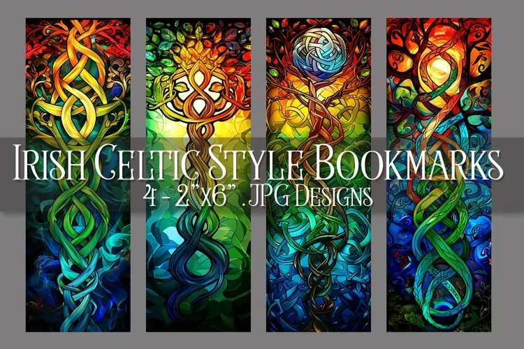 St Patrick's Day, Irish Celtic Bookmarks, Printables, s5