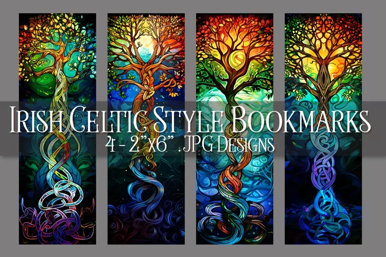 St Patrick's Day, Irish Celtic Bookmarks, Printables, s6