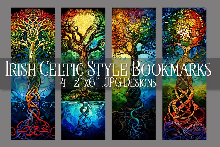 St Patrick's Day, Irish Celtic Bookmarks, Printables, s7