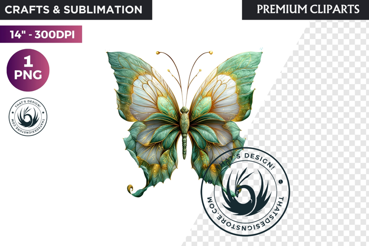 Fantasy Elemental Butterfly PNG Clipart, Magic Insect