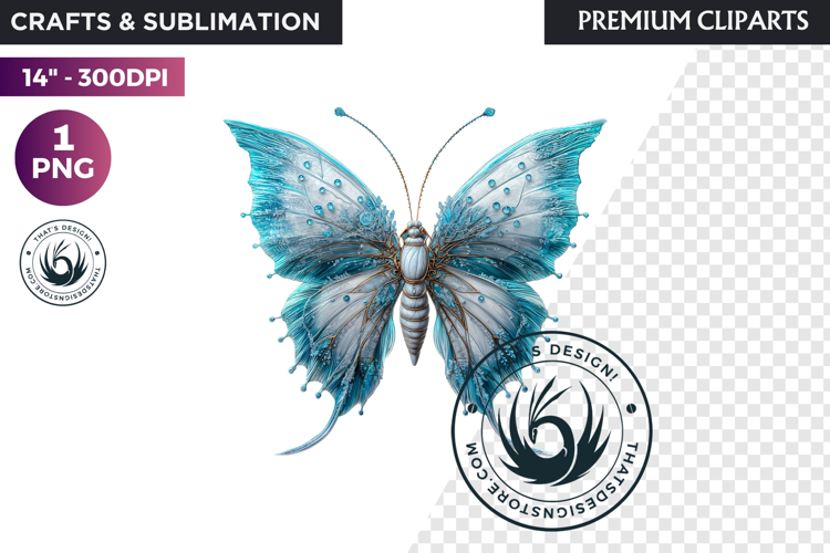 Fantasy Elemental Butterfly PNG Clipart, Magic Insect