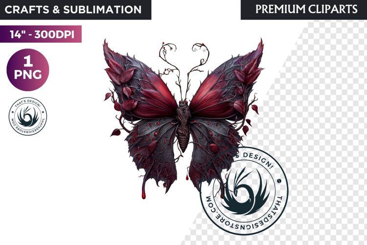 Fantasy Elemental Butterfly PNG Clipart, Magic Insect