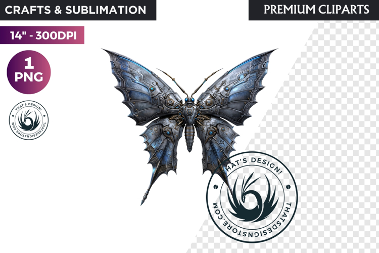 Fantasy Elemental Butterfly PNG Clipart, Magic Insect