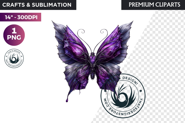 Fantasy Elemental Butterfly PNG Clipart, Magic Insect