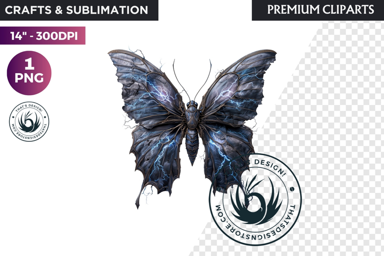 Fantasy Elemental Butterfly PNG Clipart, Magic Insect