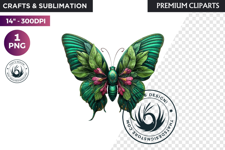 Fantasy Elemental Butterfly PNG Clipart, Magic Insect