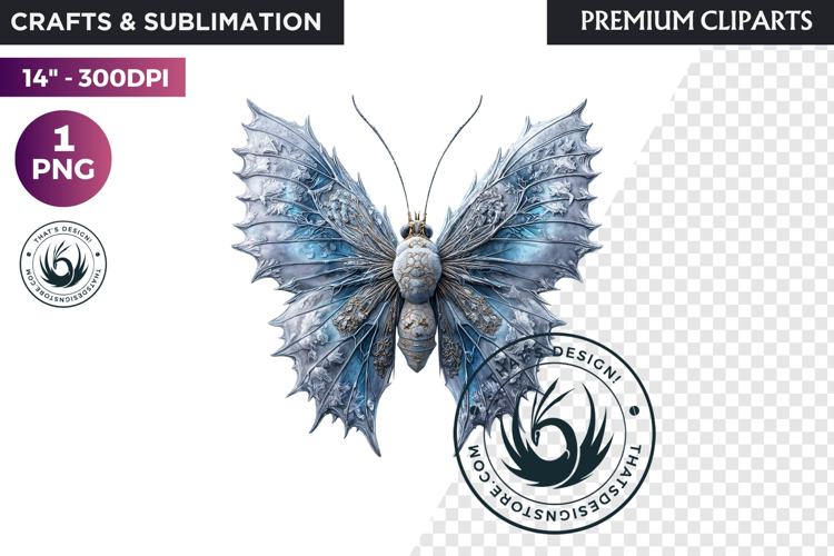 Fantasy Elemental Butterfly PNG Clipart, Magic Insect