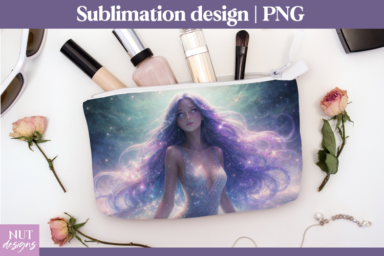 Celestial Goddess Cosmetic Bag fantasy girl makeup bag
