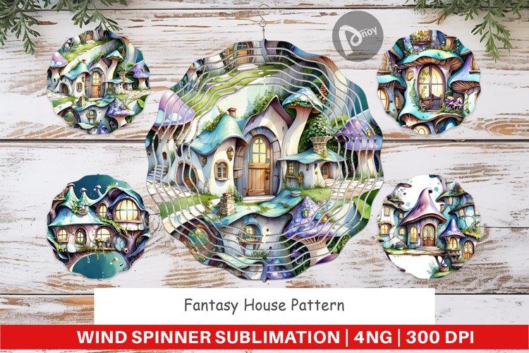 Wind Spinner Fantasy House Pattern