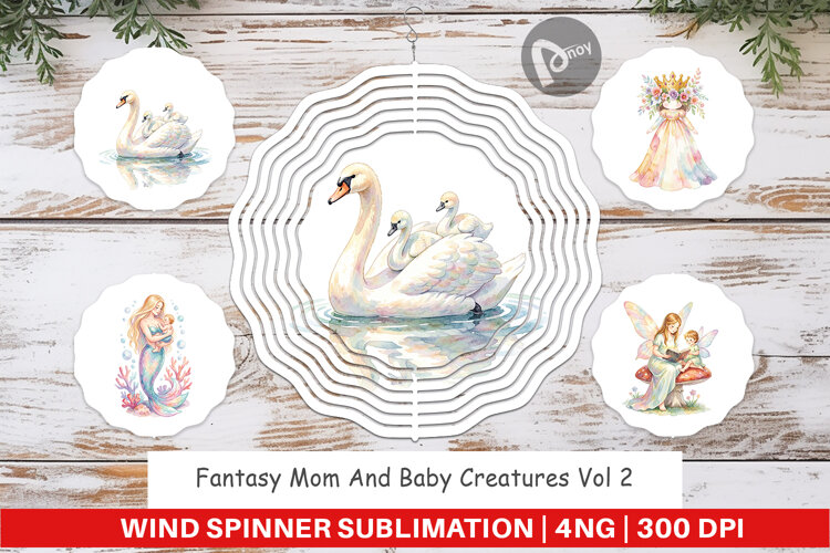 Fantasy Mom Creatures Wind Spinner example image 1