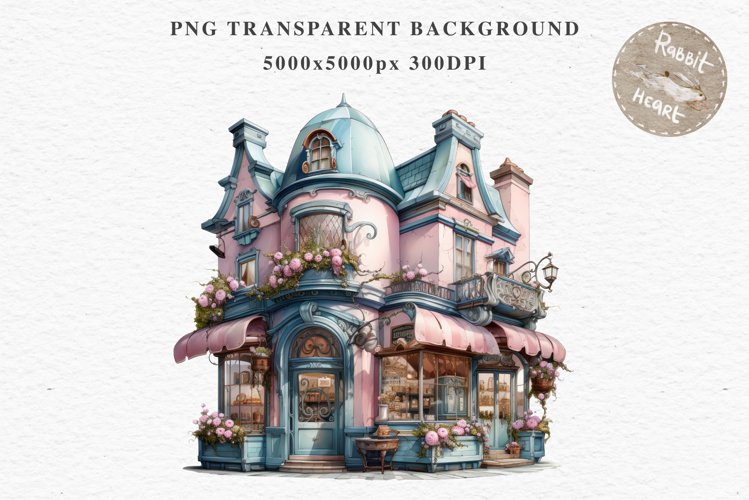 Fantasy Pastel Store Bakery Shop Cafe House Architecture