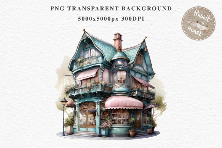 Fantasy Pastel Store Bakery Shop Cafe House Architecture