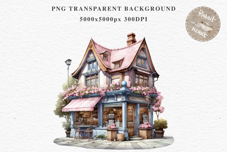 Fantasy Pastel Store Bakery Shop Cafe House Architecture