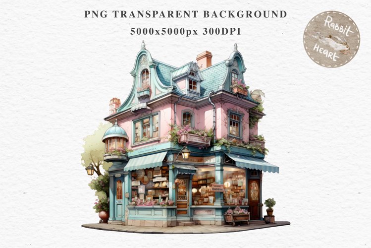 Fantasy Pastel Store Bakery Shop Cafe House Architecture