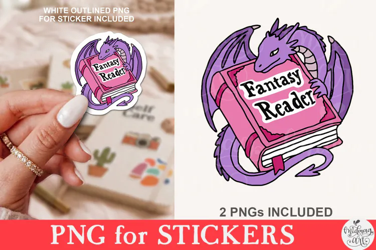 Fantasy Reader Dragon PNG