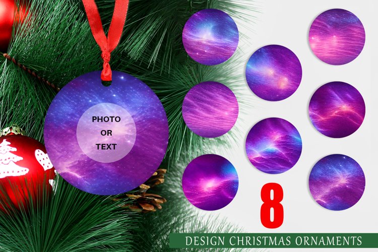 Christmas Ornaments Fantasy Space Background