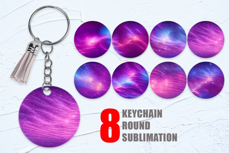 Fantasy Space Background Keychain | Keyring