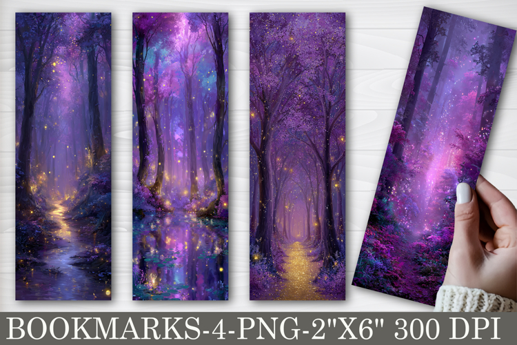 Fantasy Starry Night Printable Bookmarks