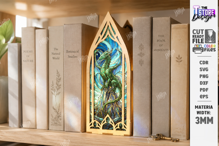 Fantasy Window Book Nook with Hidden Storage Laser Cut | Got