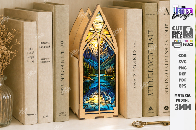 Fantasy Window Book Nook with Hidden Storage Laser Cut | Got
