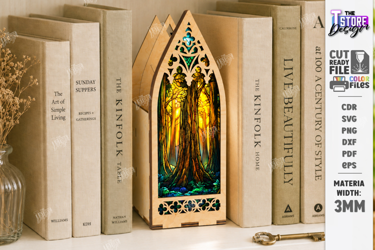 Fantasy Window Book Nook with Hidden Storage Laser Cut | Got