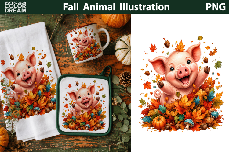 Cute Highland Cow Clipart | Fall Farm Sublimation