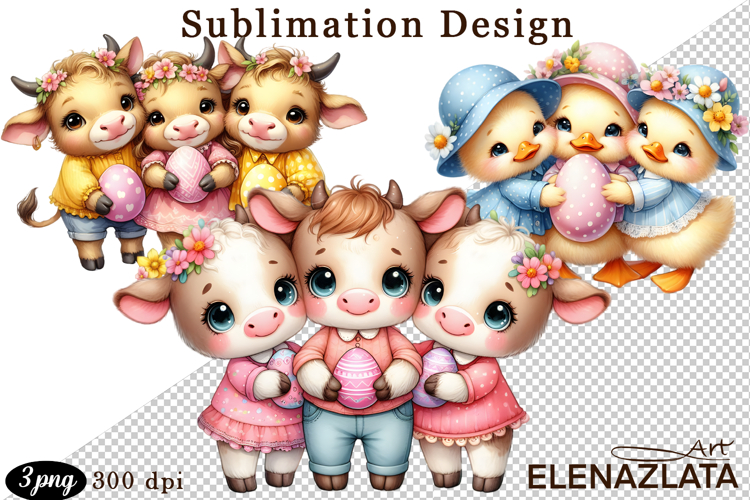 Spring animal clipart|Cute easter animals clipart